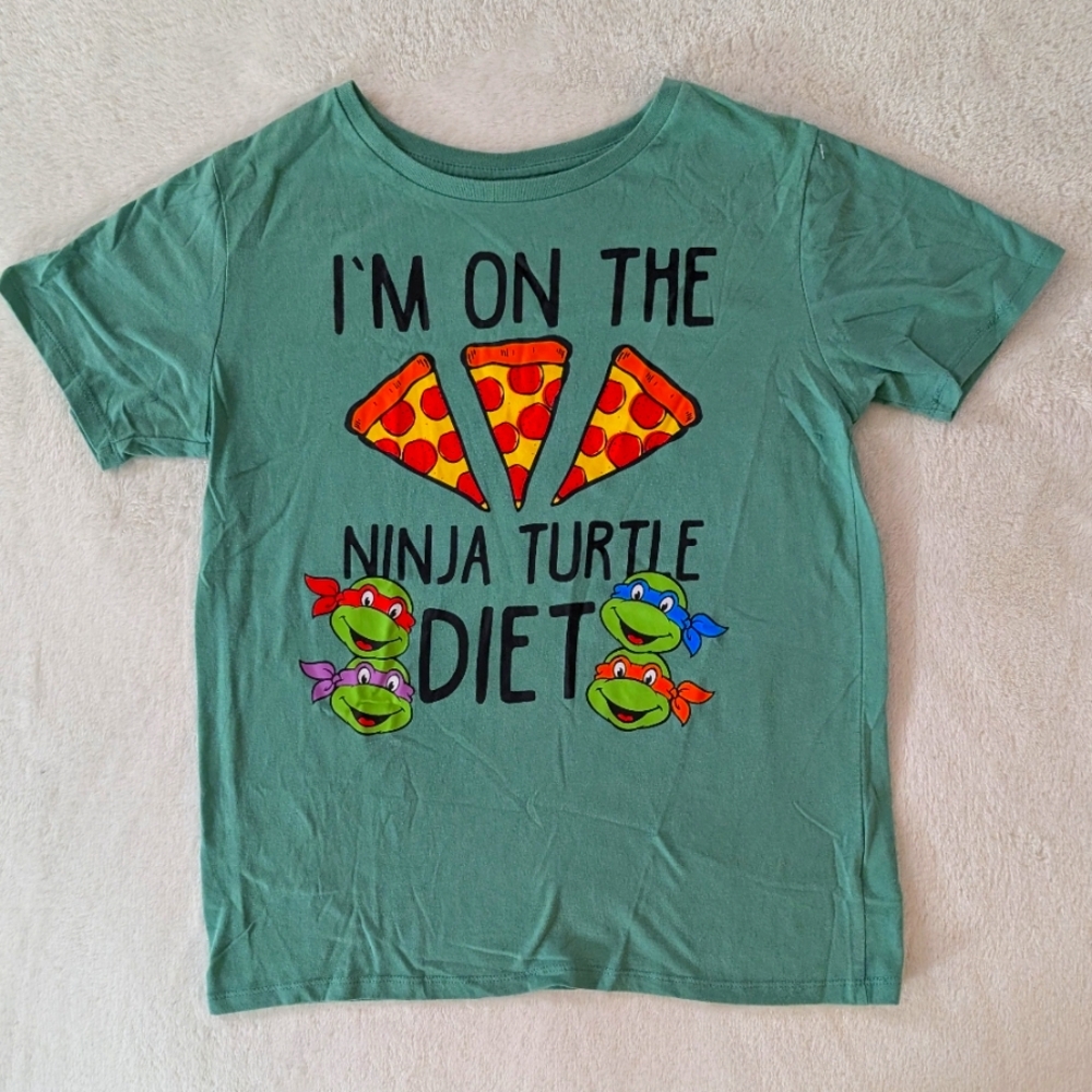 2018 Youth Teenage Mutant Ninja Turtles I'm On The TMNT Diet Tee Shirt Size L